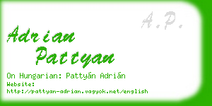 adrian pattyan business card