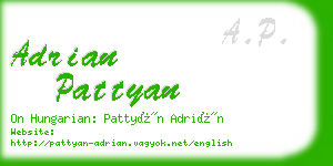adrian pattyan business card